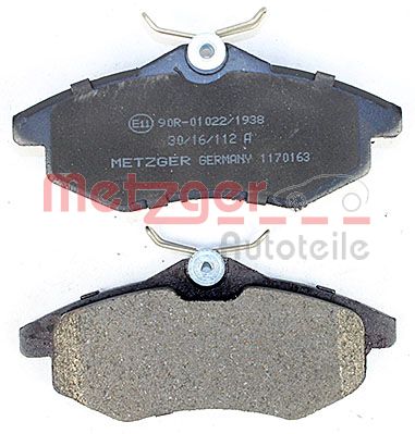 METZGER 1170163 Bremsbelagsatz, Scheibenbremse